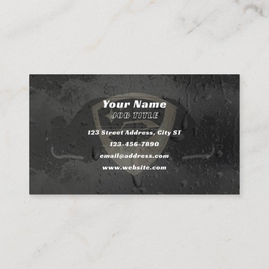 名刺を詳述する高級ロゴカー 名刺 (裏面)