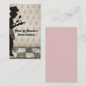 名刺を調理するヴィンテージのシェフのシルエットのベーキング 名刺 (正面/裏面)