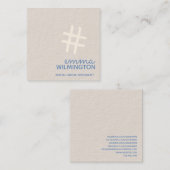 名刺を販売する社会的な媒体 スクエア名刺 (正面/裏面)