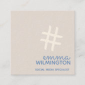 名刺を販売する社会的な媒体 スクエア名刺 (正面)