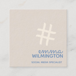 名刺を販売する社会的な媒体 スクエア名刺