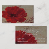 名刺を赤で表示 名刺 (正面/裏面)