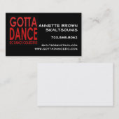 名刺を踊るために得られる 名刺 (正面/裏面)