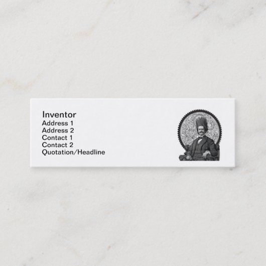 名刺を連動させます スキニー名刺 (正面)