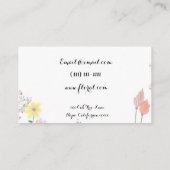 名刺を開花します 名刺 (裏面)