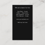 名刺を雇うための音楽バンド 名刺 (裏面)