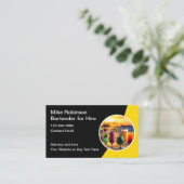 名刺を雇う熱帯性のバーテンダー 名刺 (スタンド正面)