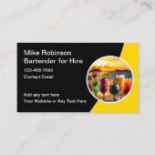 名刺を雇う熱帯性のバーテンダー 名刺 (正面)