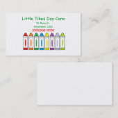 名刺を"クレヨンで彩色します" 名刺 (正面/裏面)