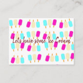 名刺アイスクリームパーラー 名刺 (正面)