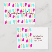 名刺アイスクリームパーラー 名刺 (正面/裏面)