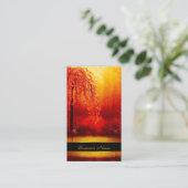 名刺アジアエレガントシーン金ゴールド赤 名刺 (スタンド正面)