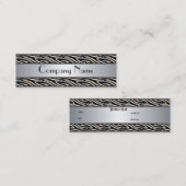 名刺アニマルプリントシルバースキニー スキニー名刺 (正面/裏面)