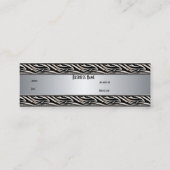 名刺アニマルプリントシルバースキニー スキニー名刺 (裏面)