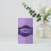 名刺アフリカエレガント紫色の金属フローラ 名刺 (スタンド正面)