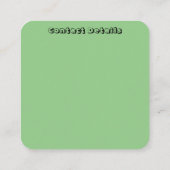 名刺アート&デザインスタイル スクエア名刺 (裏面)