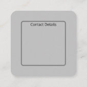 名刺アート&デザインスタイル スクエア名刺 (裏面)