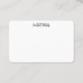 名刺アート&デザインスタイル 名刺 (裏面)