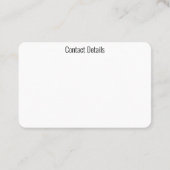 名刺アート&デザインスタイル 名刺 (裏面)