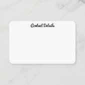 名刺アート&デザインスタイル 名刺 (裏面)