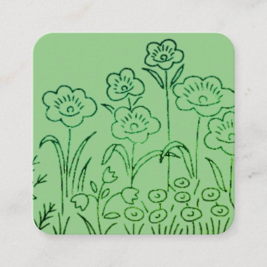 名刺アート&デザイン スクエア名刺 (正面)