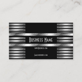 名刺アールデコブラックシルバー 名刺