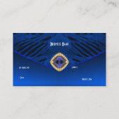 名刺アールデコブルーダイヤモンドジュエル 名刺 (裏面)