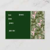 名刺アールヌーボーデコエレガント 名刺 (裏面)