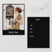 名刺アールヌーボーデコエレガント 名刺 (正面/裏面)