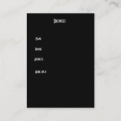 名刺アールヌーボーデコエレガント 名刺 (裏面)