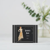 名刺アールヌーボーデコファッション エレガント 名刺 (スタンド正面)