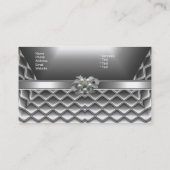 名刺エレガントシルバーボックス弓ジュエル 名刺 (裏面)