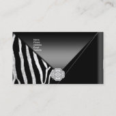 名刺エレガントブラックダイヤモンドジュエル 名刺 (裏面)