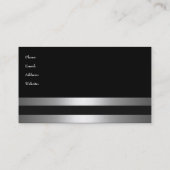 名刺エレガントブラックパールジュエル 名刺 (裏面)