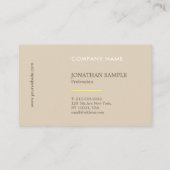 名刺エレガントプロフェッショナルテンプレート 名刺 (裏面)