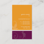 名刺エレガント朱紅梅 名刺 (裏面)