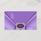 名刺エレガント紫の宝石 名刺 (裏面)