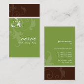 名刺エレガント緑茶 名刺 (正面/裏面)