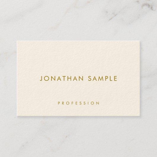 名刺エレガント金ゴールド文字モダンラグジュアリー 名刺 (正面)