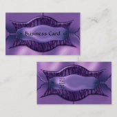名刺エレガントAfrican Purple Metal 名刺 (正面/裏面)