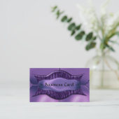 名刺エレガントAfrican Purple Metal 名刺 (スタンド正面)