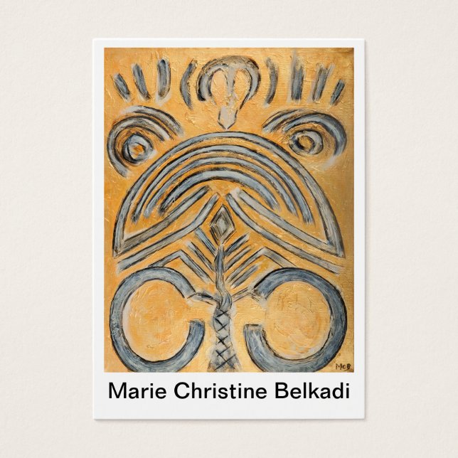 名刺オリジナルファインアート抽象芸術アーティスト (正面)