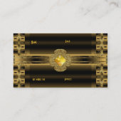 名刺オールド金ゴールドアールデコ宝石 名刺 (裏面)