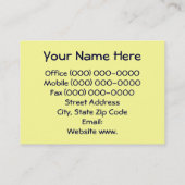 名刺カスタムなAppleはパステル活気付きます 名刺 (裏面)