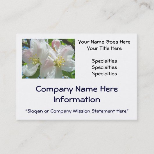 名刺カスタムなAppleはパステル活気付きます 名刺 (正面)