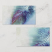 名刺カスタムテンプレートブルーフェザー 名刺 (正面/裏面)