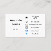 名刺カスタムロゴアポイントメントカード 予約カード (裏面)