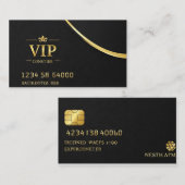 名刺カスタム黒Vip 名刺 (正面/裏面)