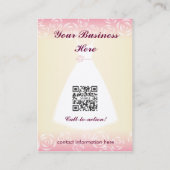 名刺カレンダ結婚ーのドレス 名刺 (裏面)