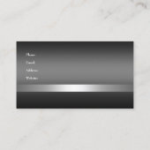 名刺カンパニーブラックシルバーホワイト 名刺 (裏面)